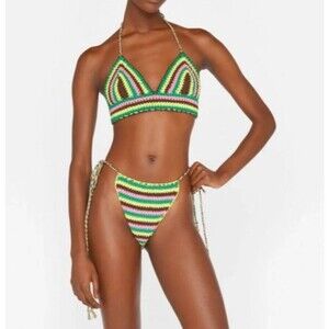 FRAME x Julia Sarr-Jamois crochet bikini NWT Small